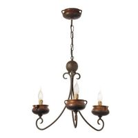 lampara artesana ollas 4 luces