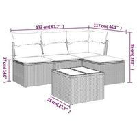 conjunto de relax para el jardin con cojines juego de cinco piezas