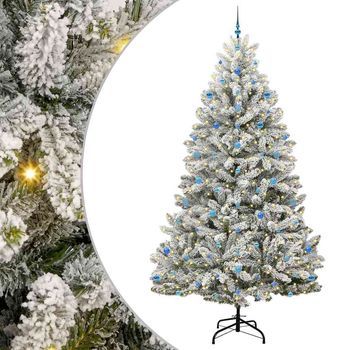 Árbol De Navidad Artificial Verde Y 270 Cm Pvc Y Metal Vidaxl