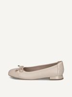 caprice ballerina beige made of leather with trapeze heel size 36