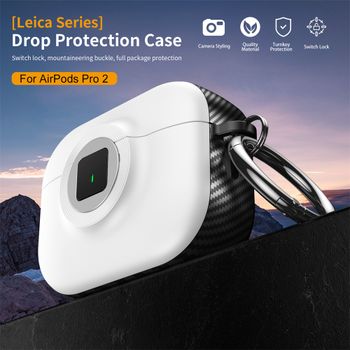 Nueva Funda Creativa con Hebilla para Auriculares, Compatible con AirPods Pro 2, Compatible con AirPods 2, Funda Protectora