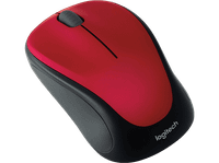 raton inalambrico - logitech mouse m235 ambidiestro usb windowsmacos modo de suspension automatica 12 meses pila rojo