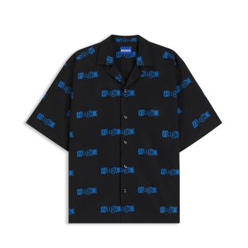 Hugo Blue Camisa relaxed fit en popelín 50545226-001