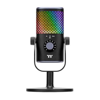 Micrófono Thermaltake TT GS50 USB condensador con control giratorio y soporte de mesa