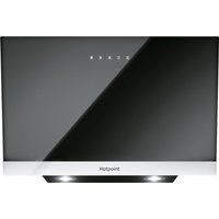 hotpoint phvp 87f lt k canopy cooker hood - black black