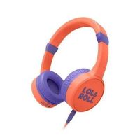 auriculares energy sistem lolroll pop con cable jack 35 mm uso infantil microfono y limitador de volumen color naranja