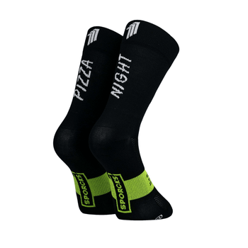 Calcetines Sporcks Pizza Black, Talla XS