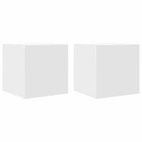 muebles de pared para tv  mueble de salon  gabinete de tv 2 uds blanco 305x30x30 cm