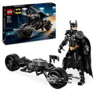 lego dc comics figura para construir batman y moto bat-pod juego de construccion 12 anos - 76273
