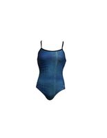 banador de natacion ras skin active back blue mujer