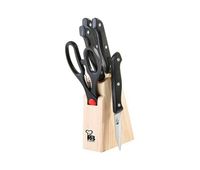juego de cuchillos de cocina y soporte renberg bonn acero inoxidable 6 pcs