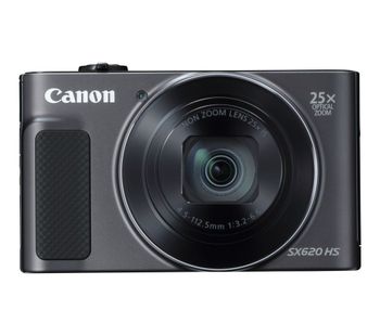 PowerShot SX620 HS Superzoom Compact Camera with 32 GB SDHC Class 10 Card & Case - Black, Black