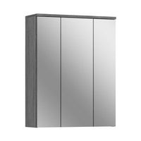 mueble de almacenamiento para bano william  blanco y gris oscuro  9 nichos suspendidos