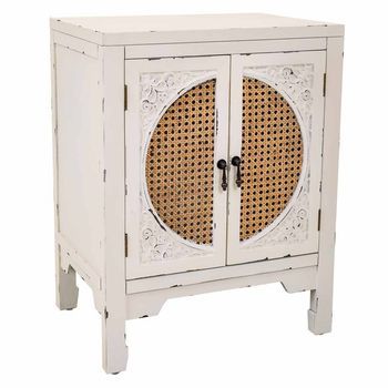 Mesita De Madera Blanco 50x36x65