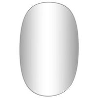 espejo de pared plateado 80x50 cm vidaxl