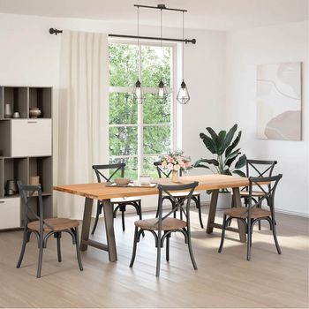 Patas De Mesa，pierna De Mesa De Centro Forma A 2 Uds Acero 70x(72-73) Cm