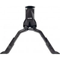 ergotec soporte de caballete doble double flex 3 regulable 26-28 pulgadas aluminio negro