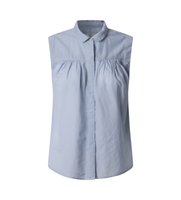 pepe jeans para mujer pl304996 camisa derby azul l casual algodon sin mangas  tirantes