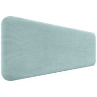 dhome cabecero tapizado en pana liso redondeado pana para pared acusticos cabeceros absorbentes cabezal cama dormitorio verde agua 160cm