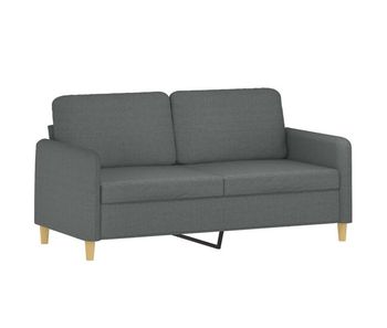 Sofá de 2 plazas - sofá de salón - sofá moderno de tela gris oscuro 140 cm
