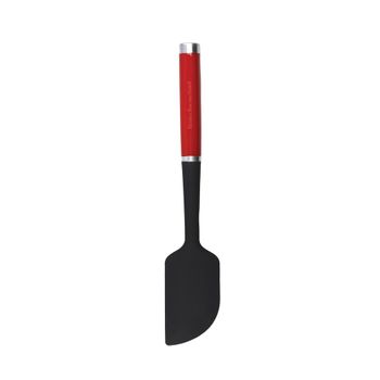 Lengua de cocina curvada de silicona, rojo