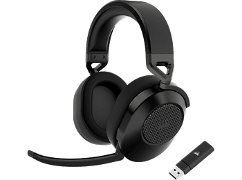 Auriculares gaming - Corsair HS65, Inalámbricos, Autonomía 24 h, Sonido Envolvente Dolby® Audio 7.1, Negro