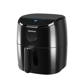 Aigostar Hayden X - Freidora de aire 9 en 1. Air Fryer 1500W 4L con temporizador de 60 minutos y pantalla LED, temperatura ajustable de 40℃ a 200℃.