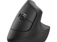 raton inalambrico - logitech lift vertical ergonomico 4000 ppp botones personalizables multidispositivo windows-mac usb logi bolt negro