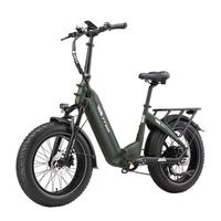 bicicleta electrica plegable ttgo f6 boost 250 w 48 v 18 ah 120 km de autonomia neumaticos anchos de 20 verde