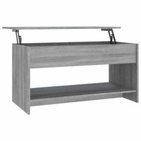mesa de centro madera de ingenieria gris sonoma 102x50x525 cm vidaxl