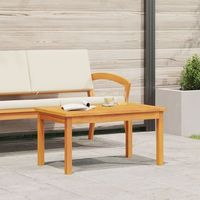 mesa de cafe 75x40x38 cm madera maciza de acacia v6548 unico  marron