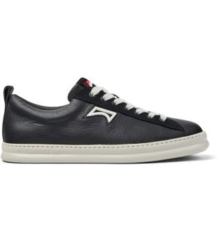Camper para hombre. K101052-002 Zapatillas de piel Runner Four negro (42), Plano, Cordones, Casual