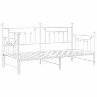 estructura de cama de dia con cabecera 90 x 190 cm acero