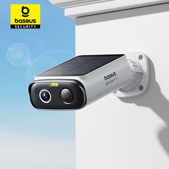 Cámara de Seguridad Solar Inalámbrica Baseus Security S1 Lite para Exteriores, Energía Continua, Resolución 2K, 135° ° Cámara Wifi FOV IP67