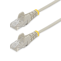 cable - grey slim cat6 patch cord 3m