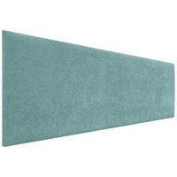 dhome cabecero turquesa 145cm acabado toalla soft tapizado liso 4cm grosor 70 alto tejido suave para pared acusticos cabeceros absorbentes 145cm 4cm - 70 al - turquesa