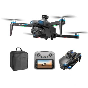 PJC RG709 PRO GPS 5G WiFi FPV con controlador de pantalla LCD de 4.5 pulgadas 1080P HD cámara dual gimbal servo 360° evi