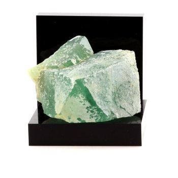 Fluoritis Blanca Y Verde: Piedra Natural De Francia, Pratclaux, Haute -loire | Mineral De Colección Rara, 517.6 Ct - Certificado De Autenticidad