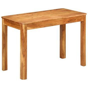 Mesa De Comedor Madera Maciza De Acacia 110x55x76 Cm Vidaxl
