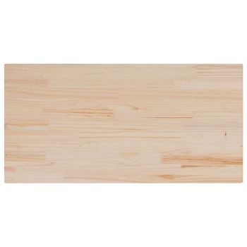 Tablero De Mesa | Tablero Escritorio Rectangular Madera Maciza Pino 100x50x2,5 Cm