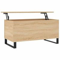 mesa de cafe  mesa de centro madera contrachapada roble sonoma 90x445x45 cm
