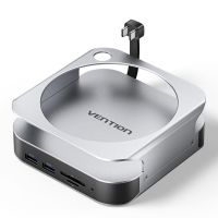docking station vention thihag usb-c 10 en 1 para mac mini con dp 4k y m2