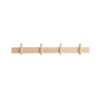 Perchero grande de pared 80 cm sin barnizar