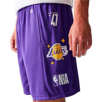 New-Era Short LOS ANGELES LAKERS MESH TRP para hombre