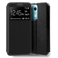 cool funda flip cover tipo libro liso negro para xiaomi redmi note 13 5g