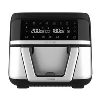 cecotec freidora de aire sin aceite 9l divisible en 2 air fryer cecofry dual 9000 2850w dietetica y digital panel tactil