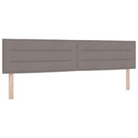 cabecerorpanel de cabecero led con tiras led con cabecera taupe 200 cm tela