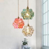luces colgantes de cristal modernas para decoracion de restaurante y cafeteria lampara colgante candelabros de techo iluminacion de flores nordicas decoracion de hotel lampara colgante acrilica de