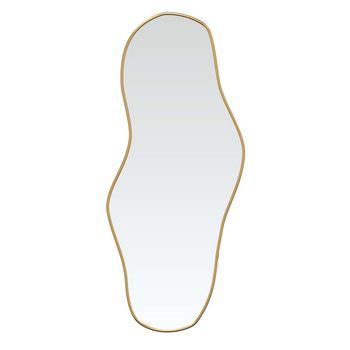 Espejo De Pared Dorado 100x45 Cm Vidaxl
