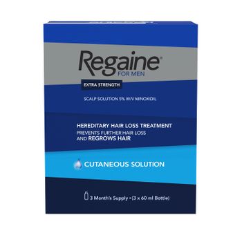 Regaine Extra Strength 5% Hair Loss Solution For Men 3 Months - 3x60ml